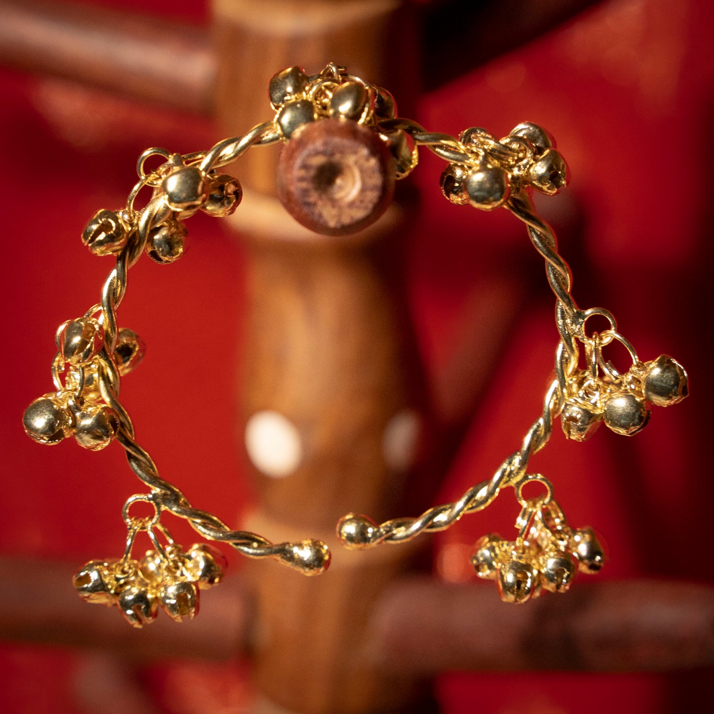 Golden Ghungroo Bangles Set of 4