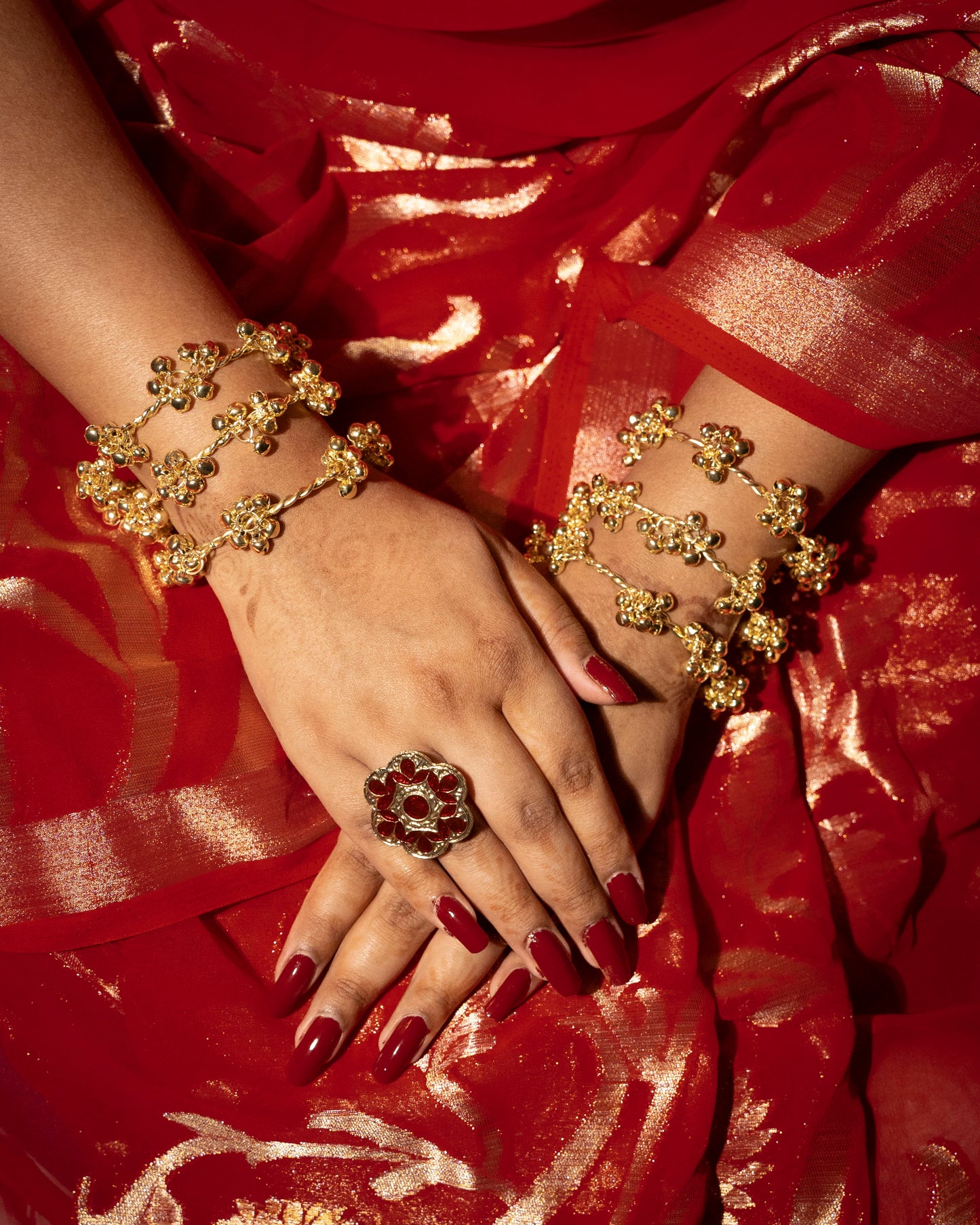 Golden Ghungroo Bangles Set of 6