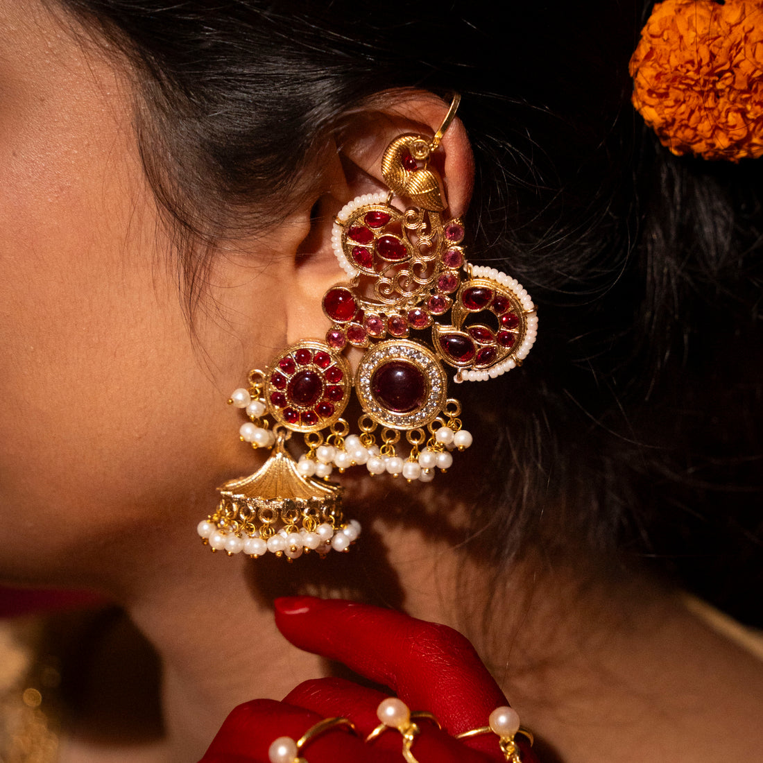 Laxmi Earcuff - Maroon