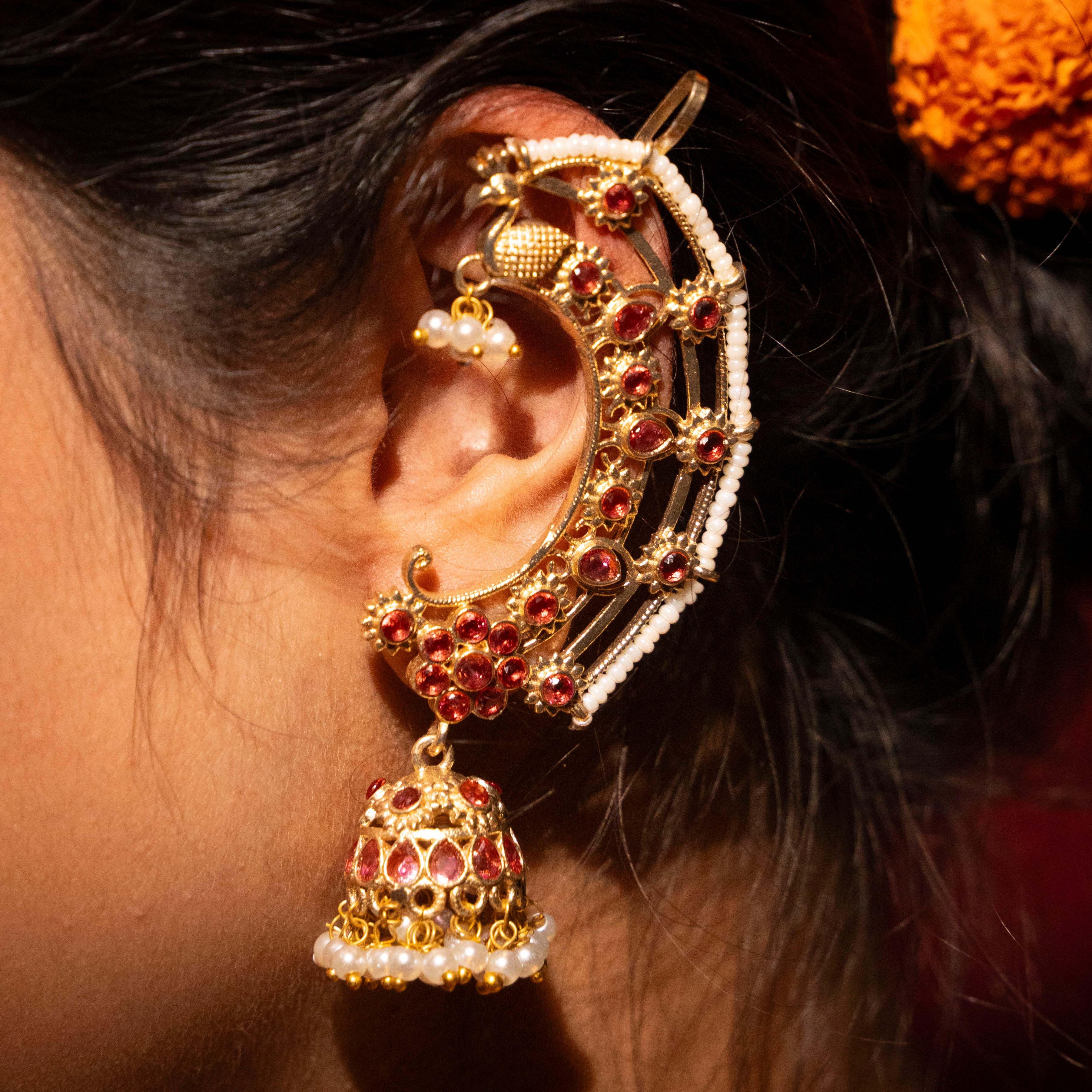 Deepika Earcuffs - Red
