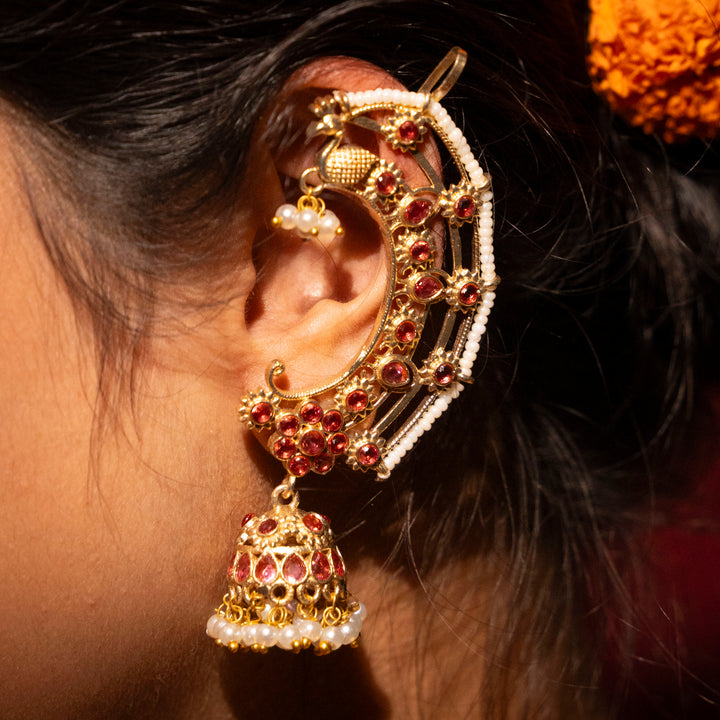 Deepika Earcuffs - Red