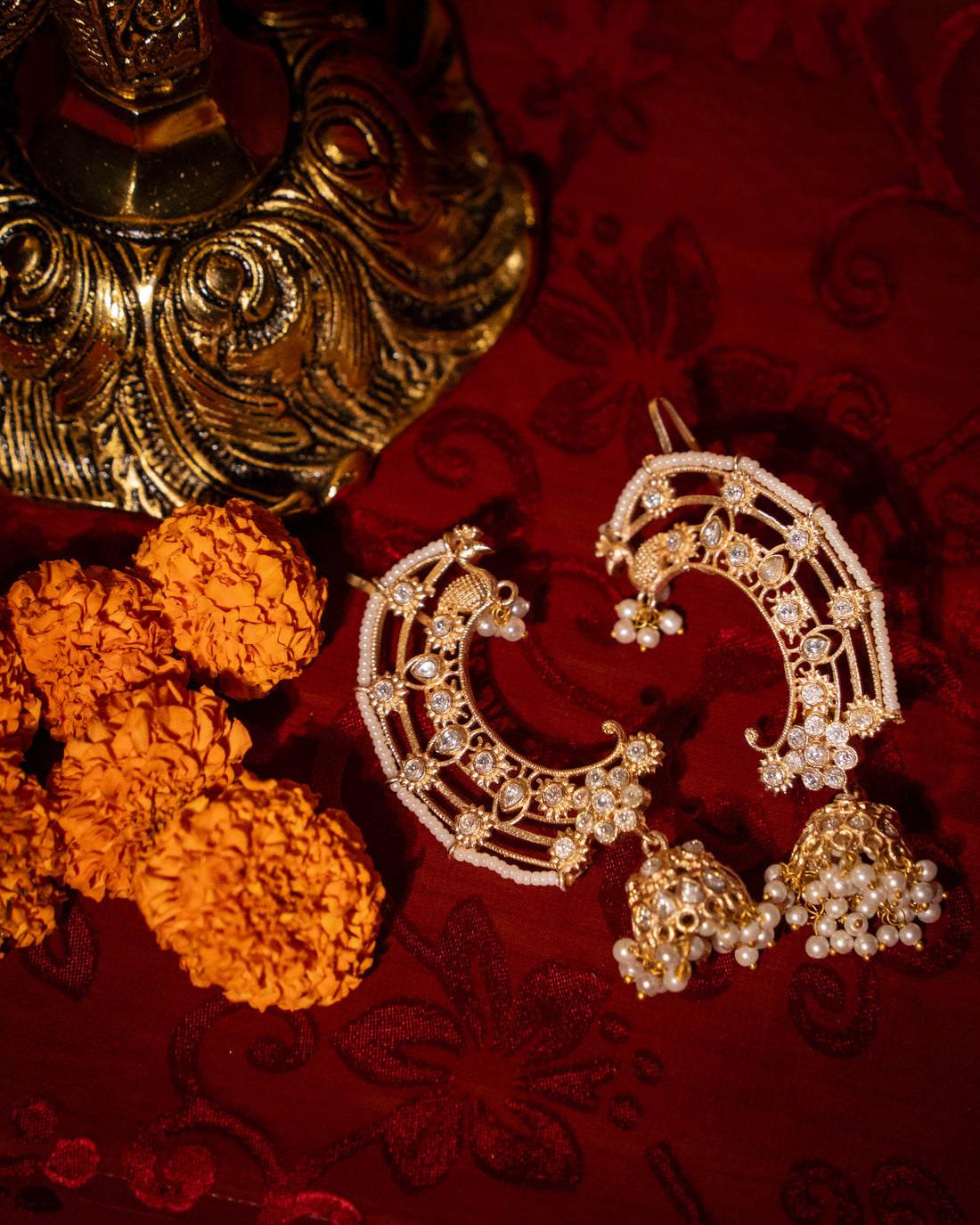 Deepika Earcuffs - White