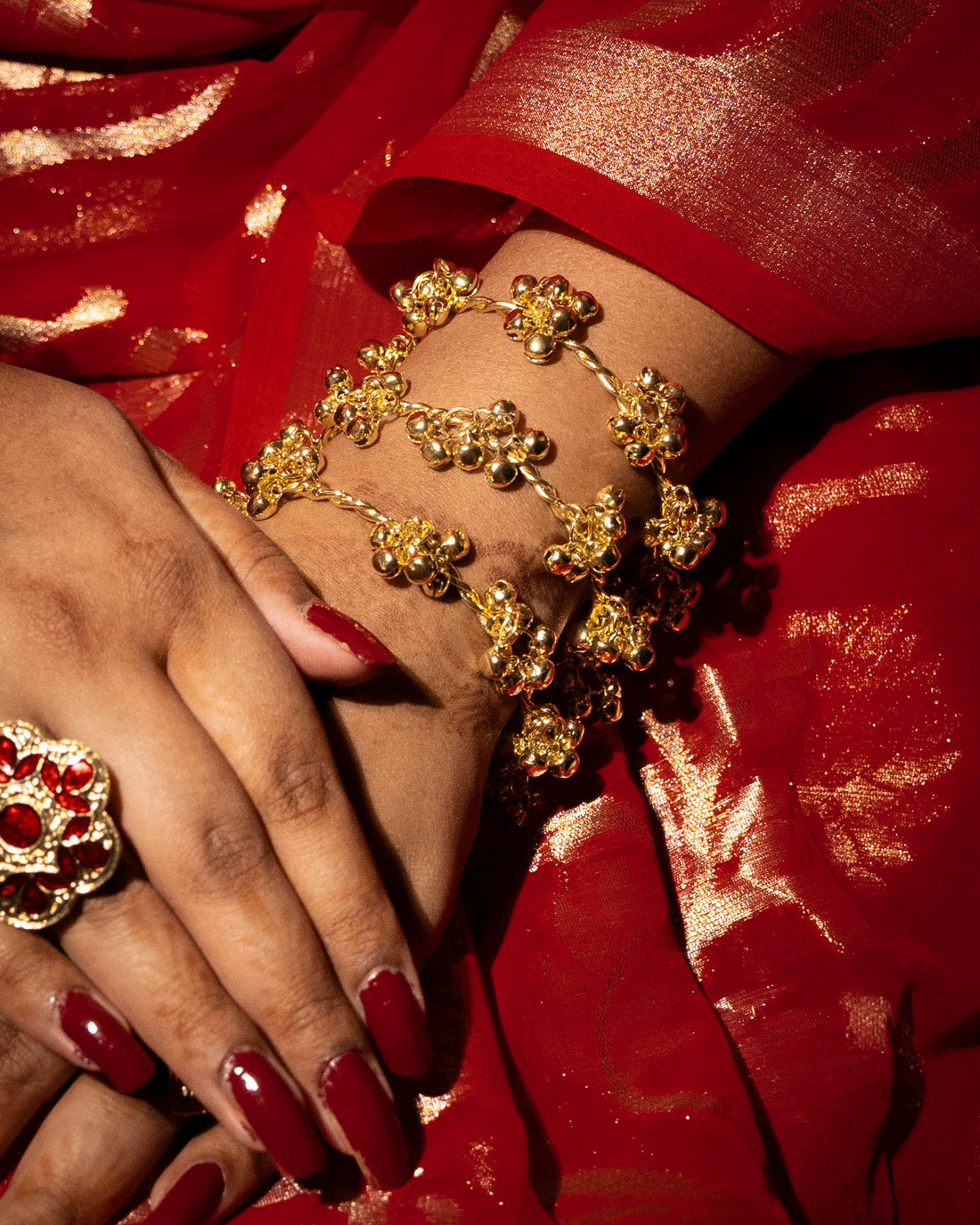 Golden Ghungroo Bangles Set of 6