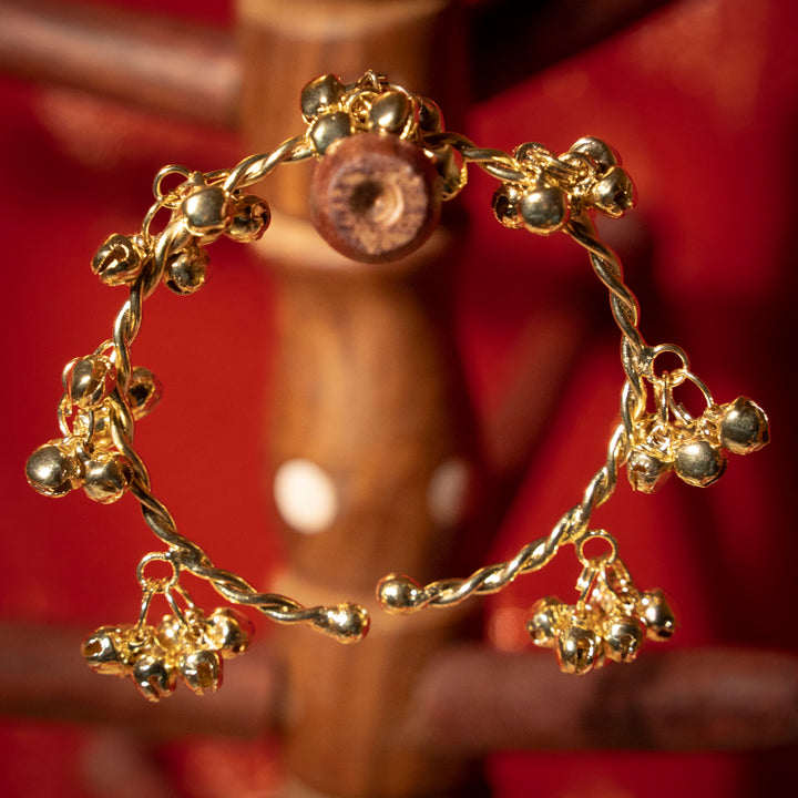 Golden Ghungroo Bangles Set of 4