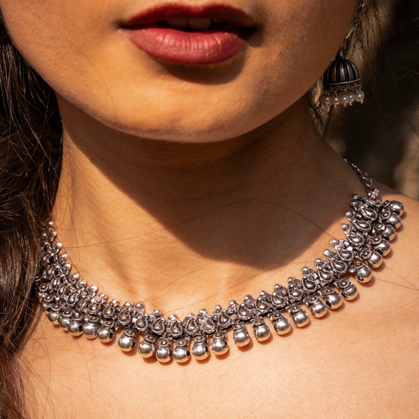Sahaara Oxidised Necklace