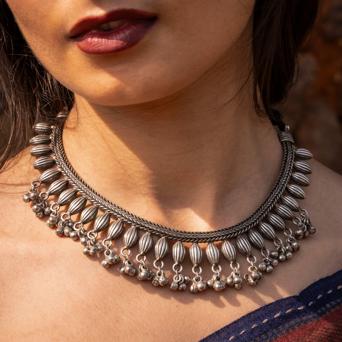 Meera Oxidised Necklace