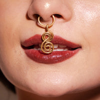 8 Shaped Septum Nose Ring - Clip On