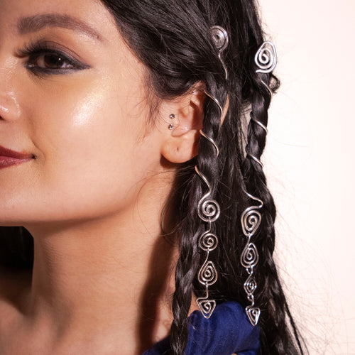 Drop Shaped Head Hair Spring