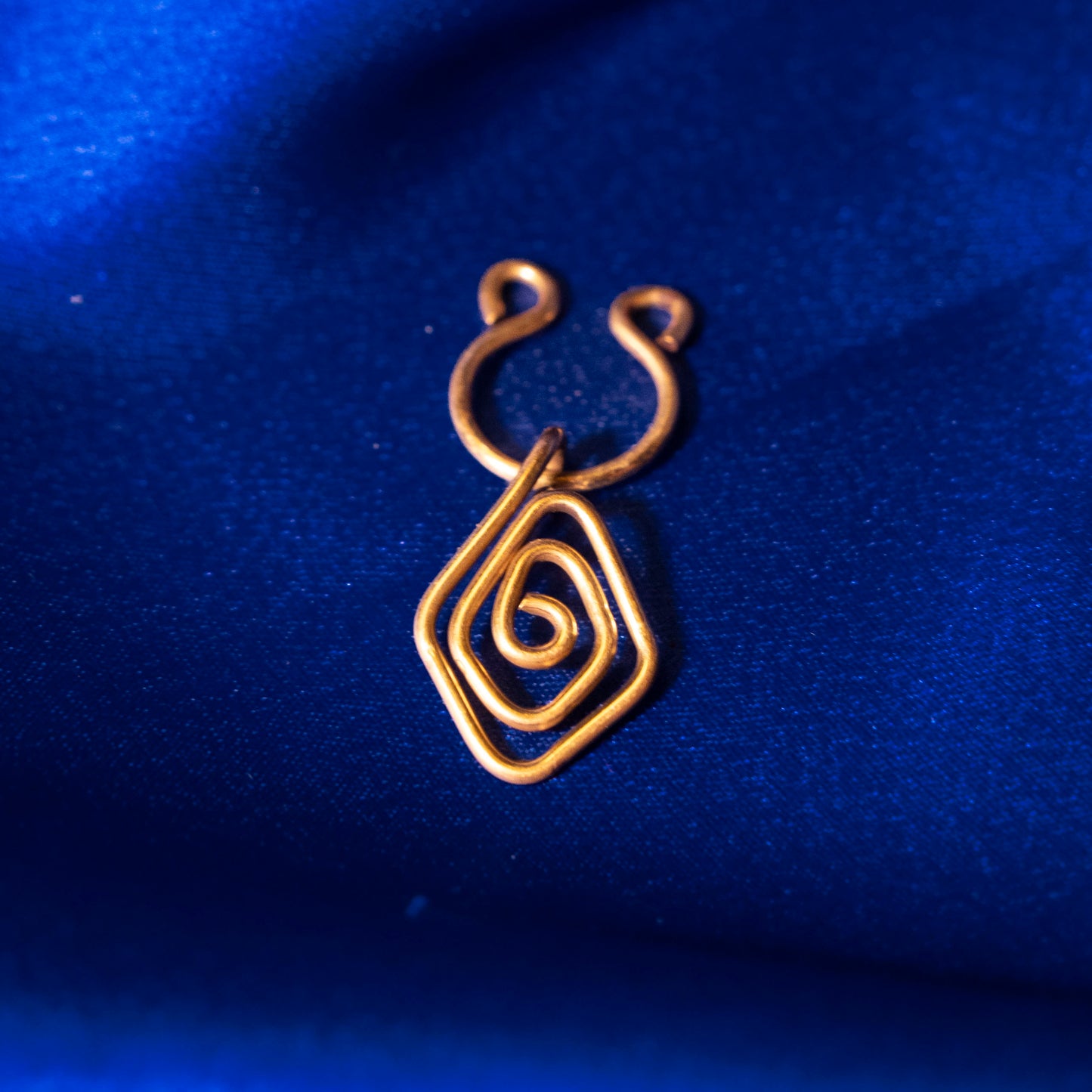 Rhombus Septum Nose Ring - Clip On