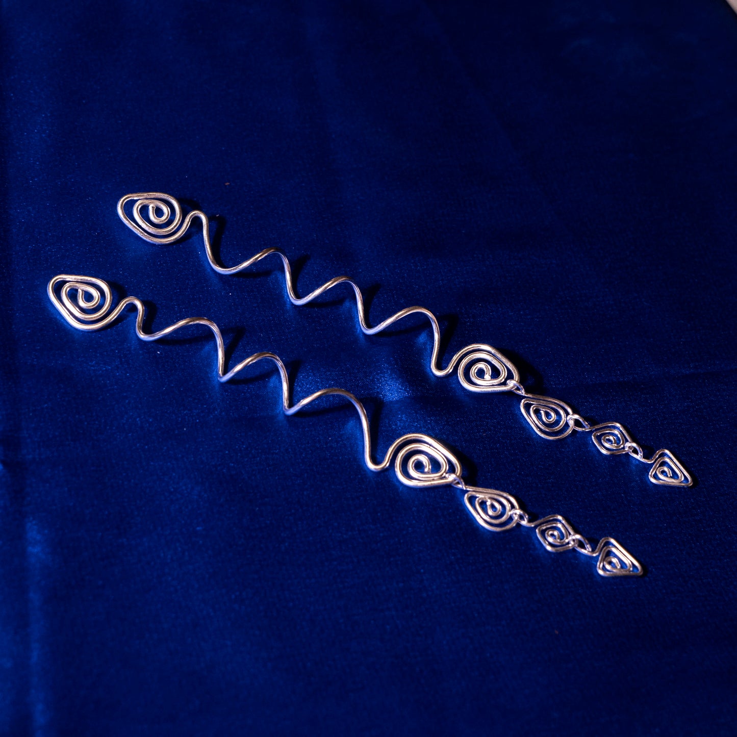 Drop Shaped Head Hair Spring