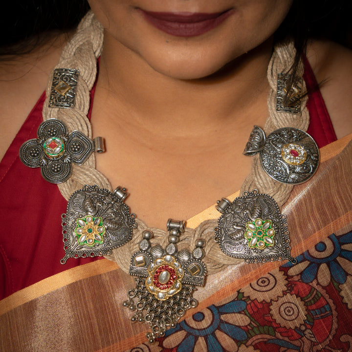 Leher Jute Necklace