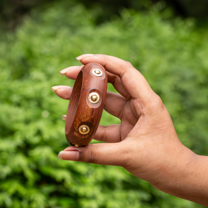 Lila - Wooden Bangle