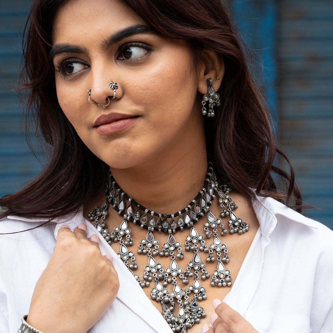 Boondi Choker Set with 1 FREE Necklace