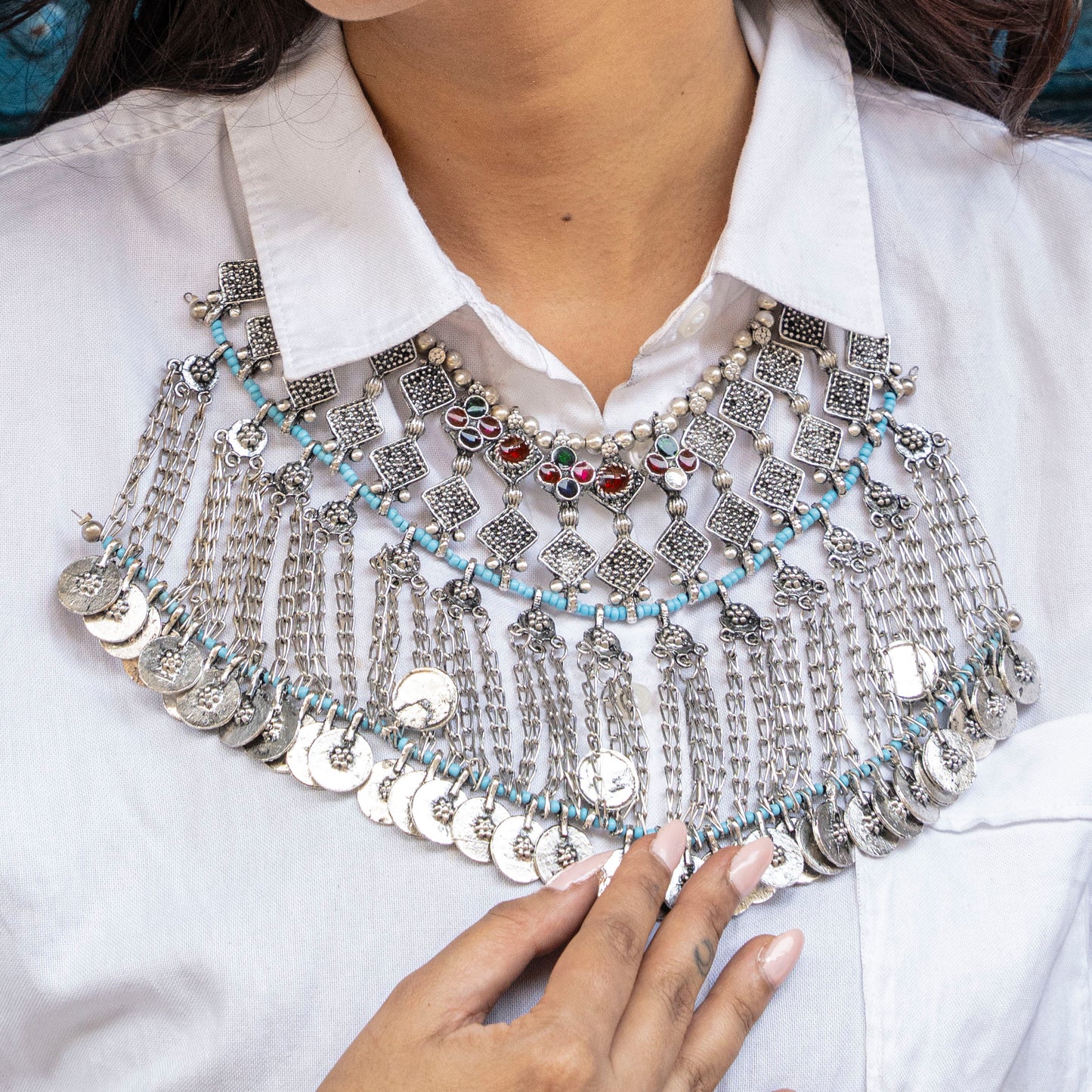 Afghaani Attrangi Silver Haar