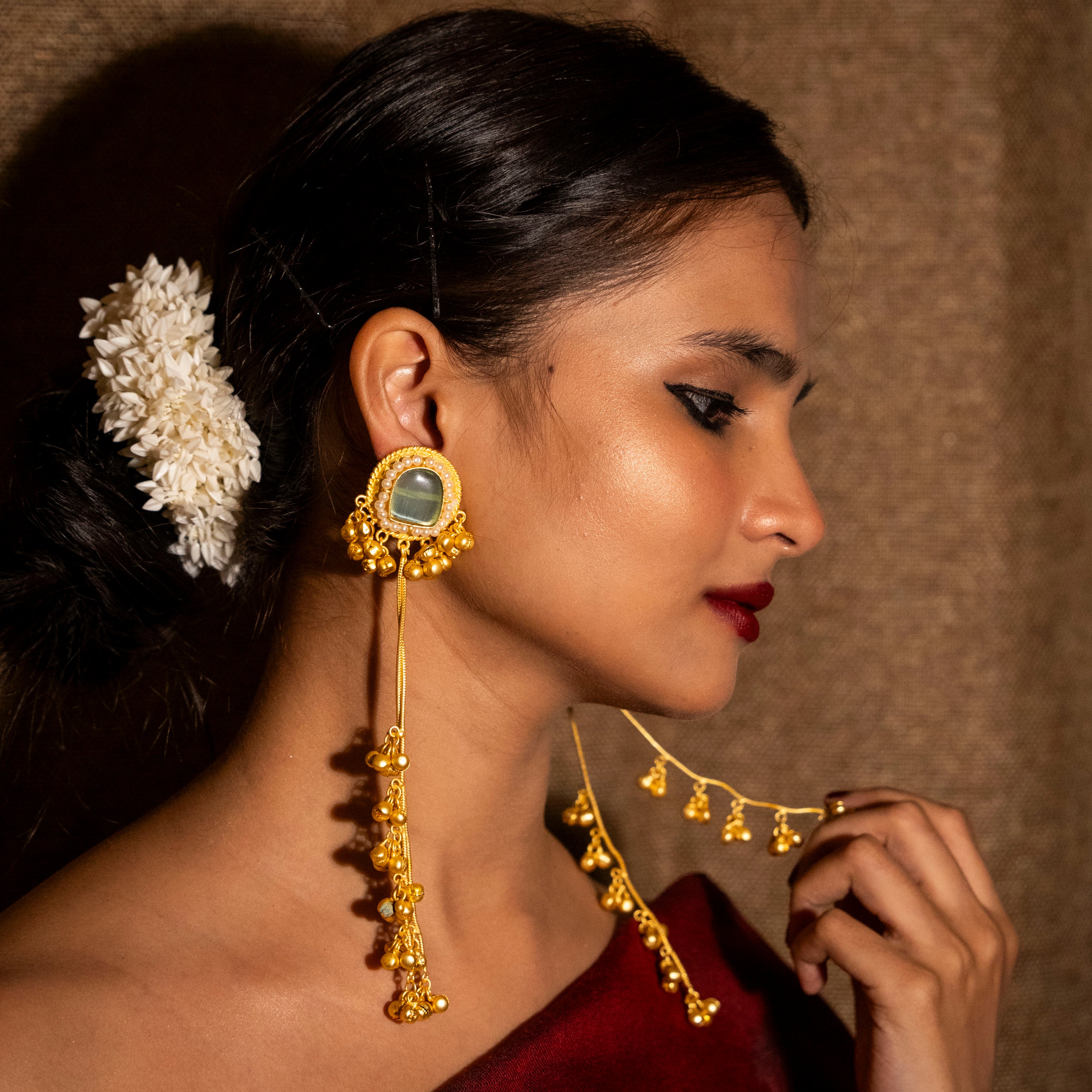 Inaya Kashmiri Earrings - Turquoise