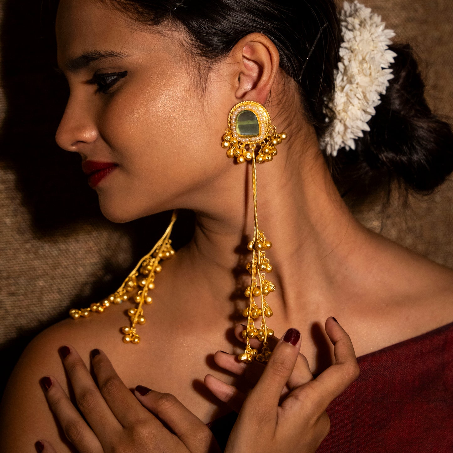 Inaya Kashmiri Earrings - Turquoise