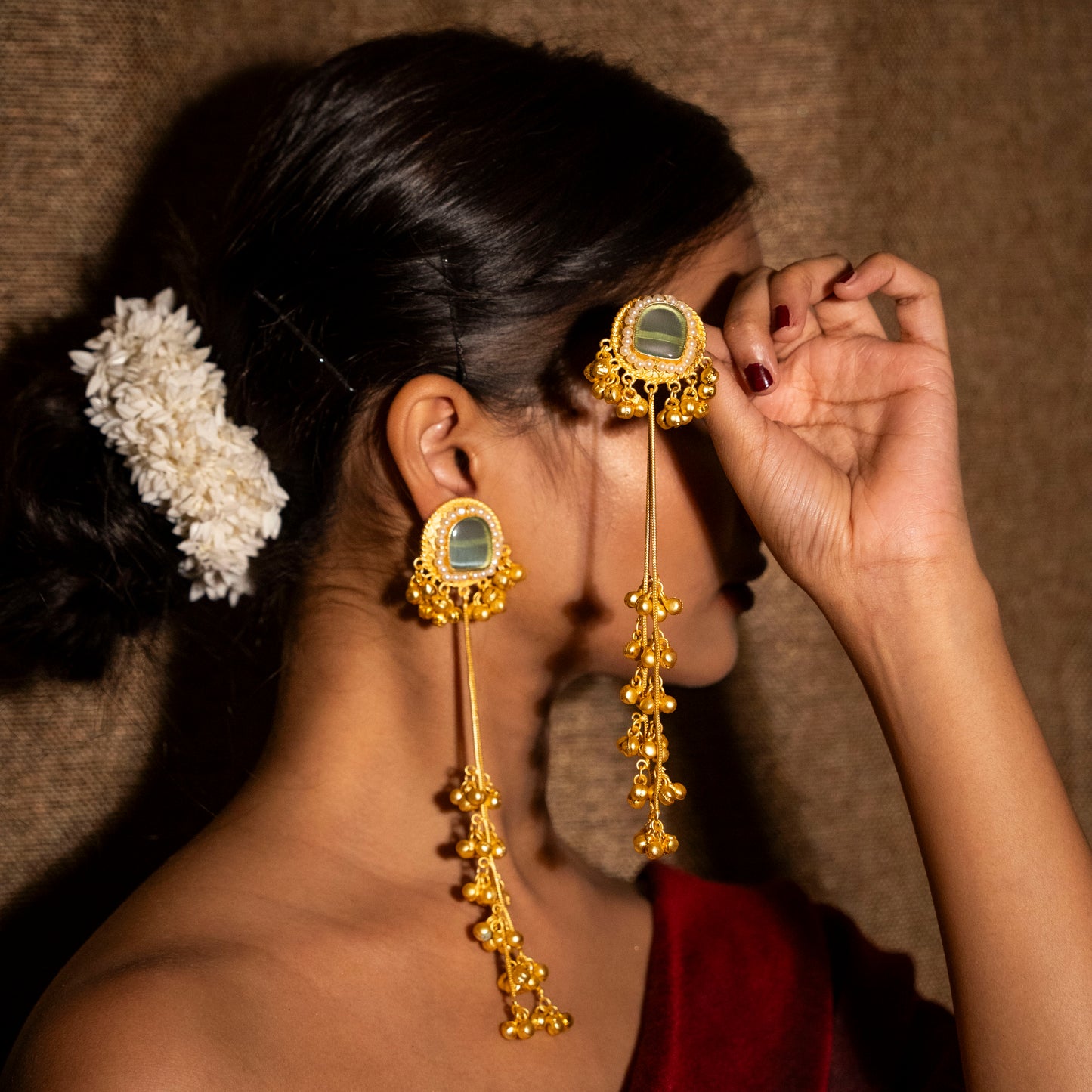 Inaya Kashmiri Earrings - Turquoise