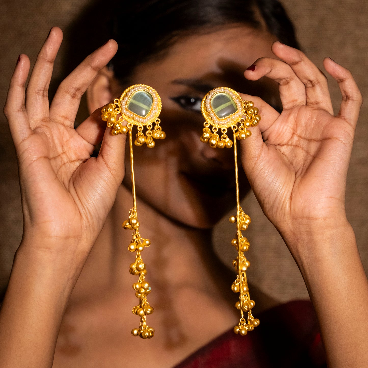 Inaya Kashmiri Earrings - Turquoise