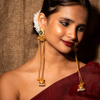 Fiza Kashmiri Earrings - Red