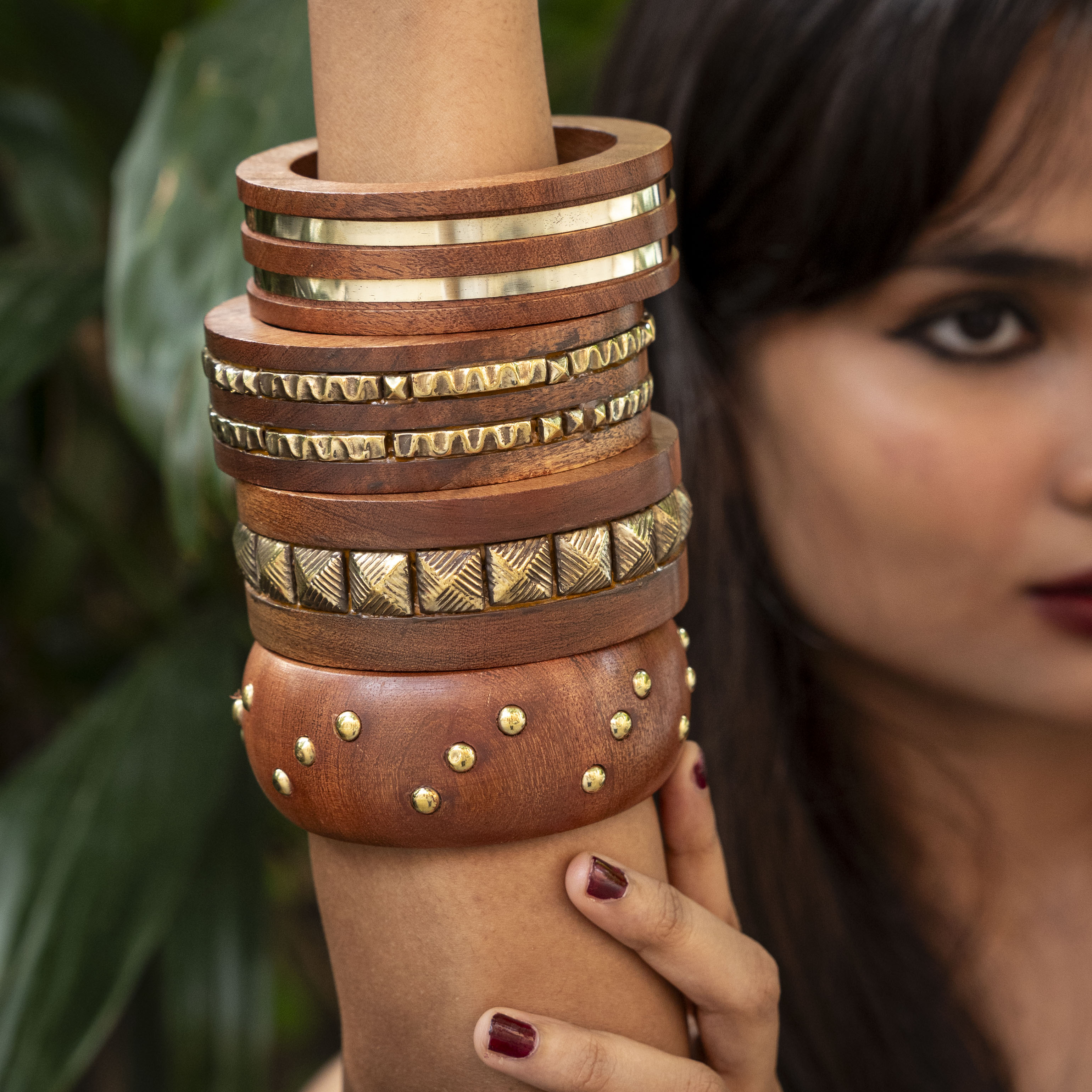 Anokhi Wooden Bangle Stack