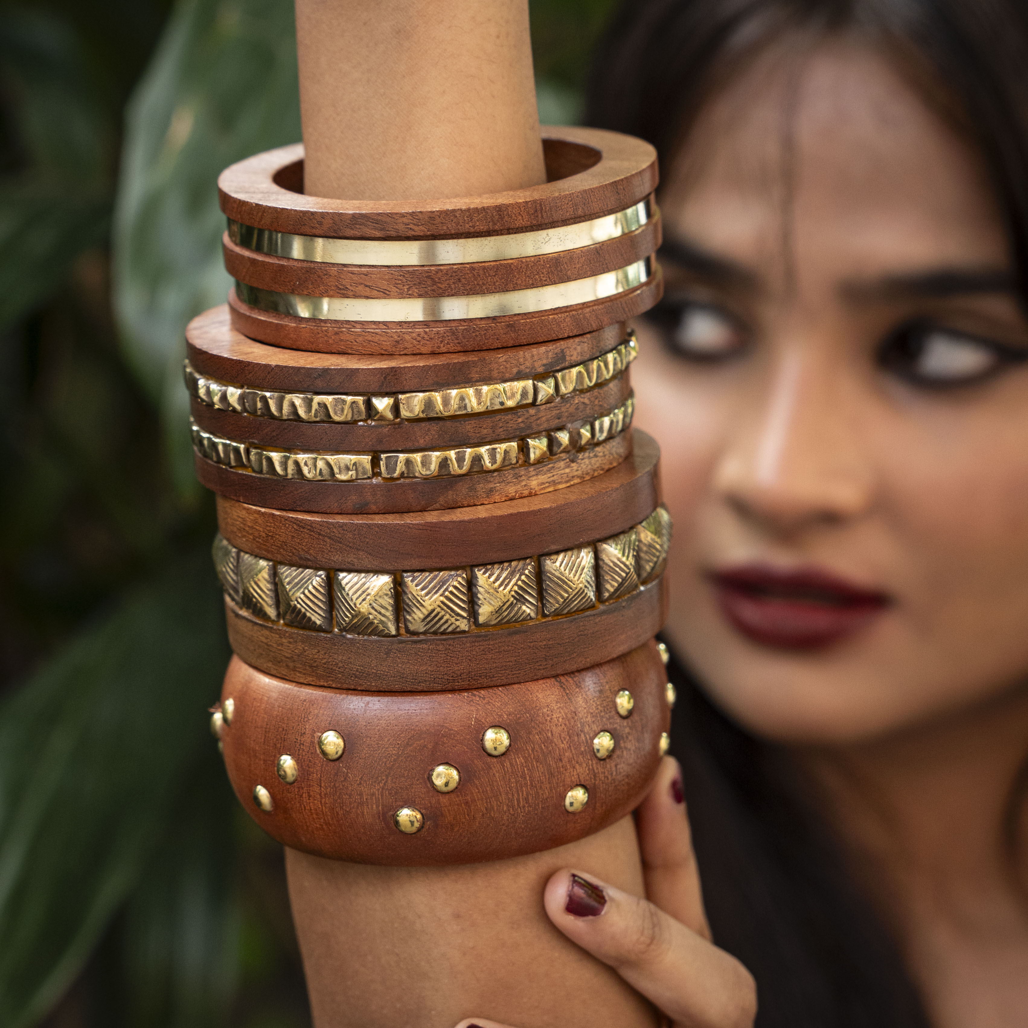 Anokhi Wooden Bangle Stack