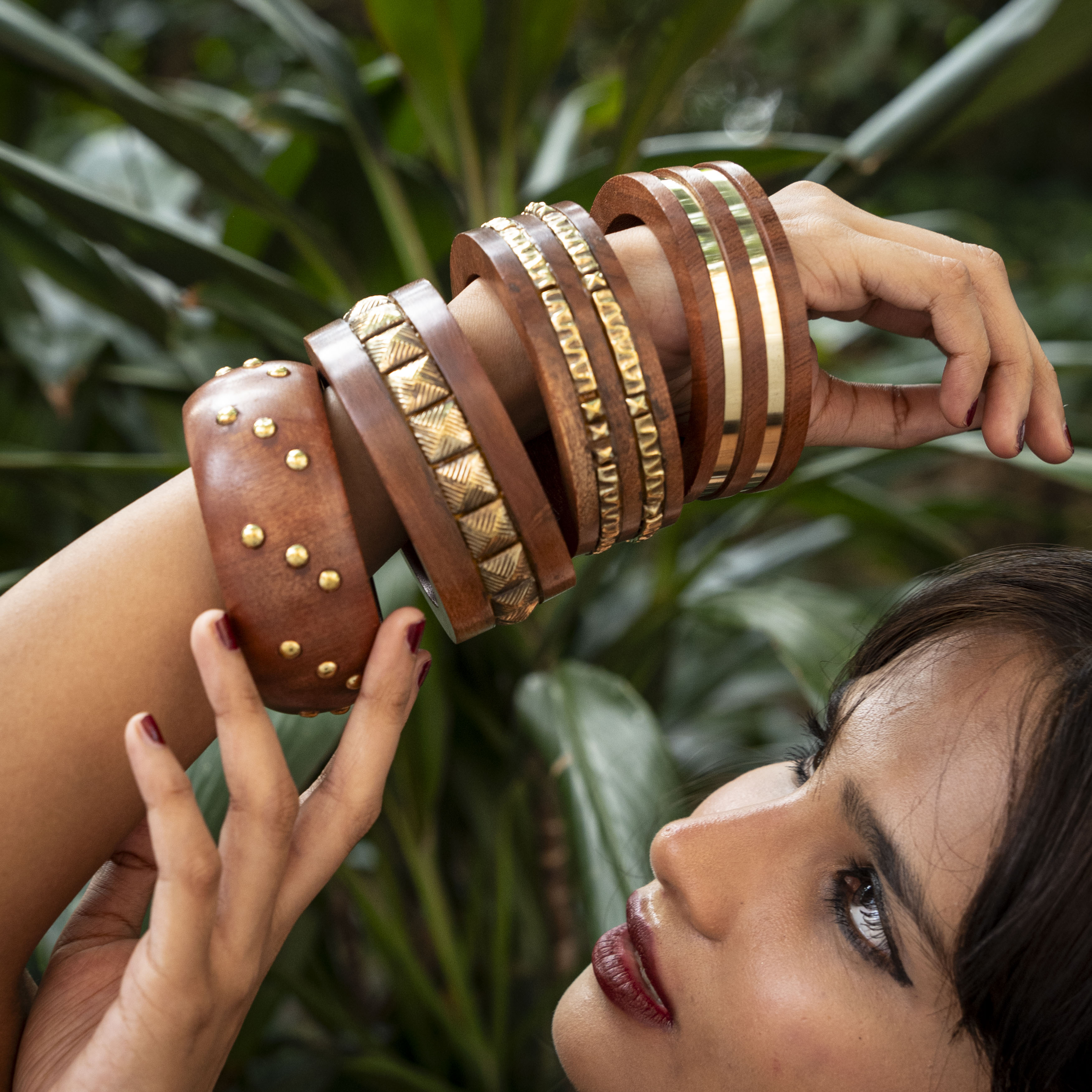 Anokhi Wooden Bangle Stack