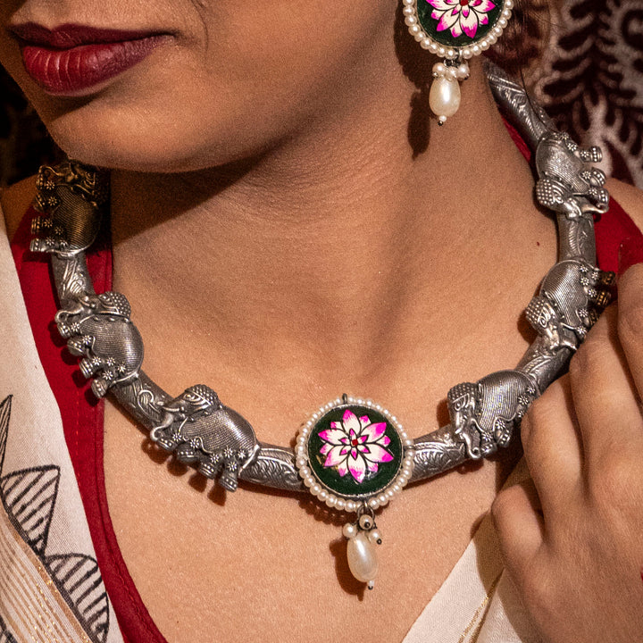 Chanchala Hasli Necklace Set
