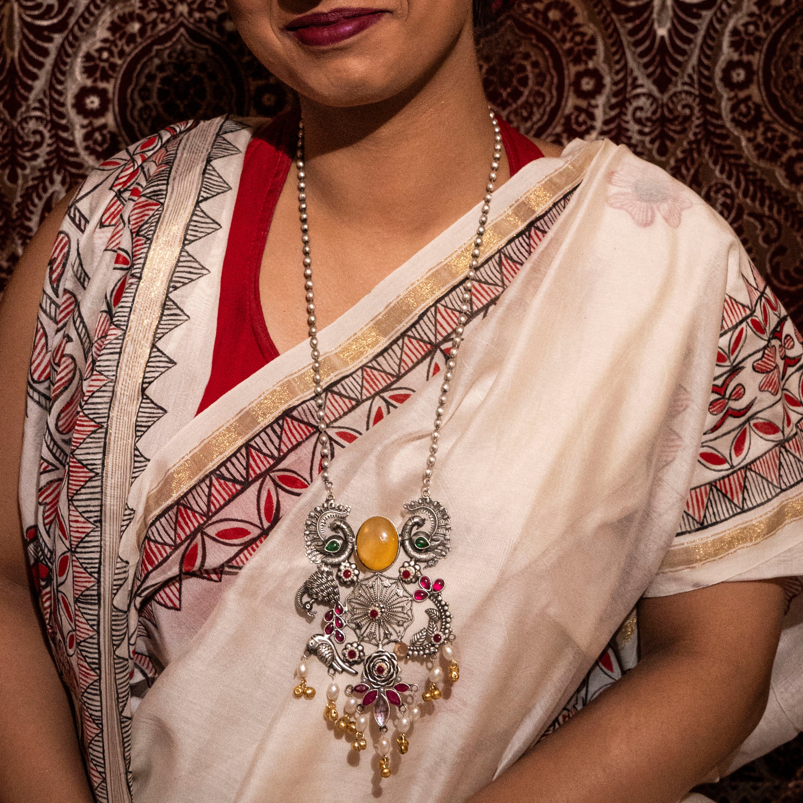 Karunamayi Long Necklace