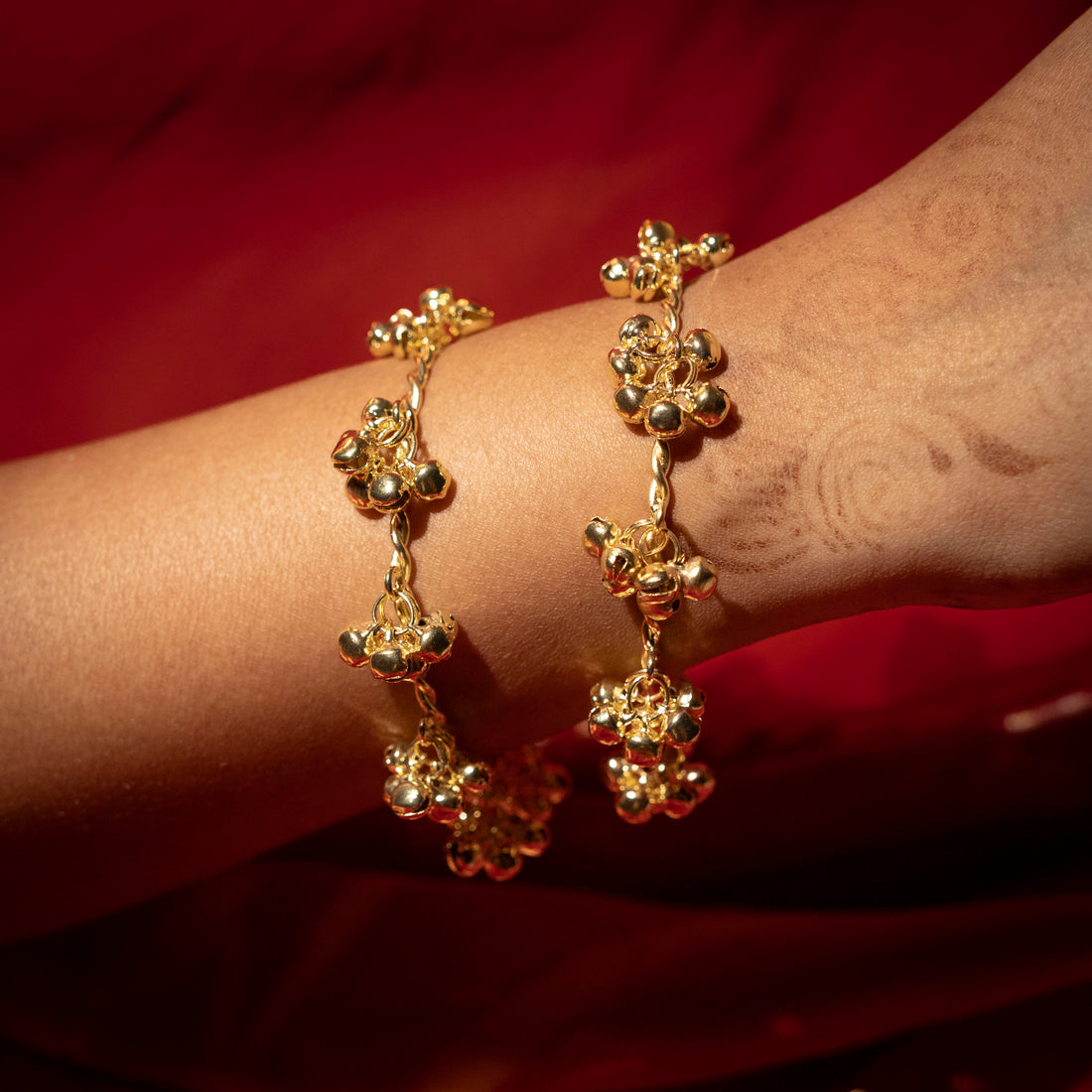 Golden Ghungroo Bangles Set of 2