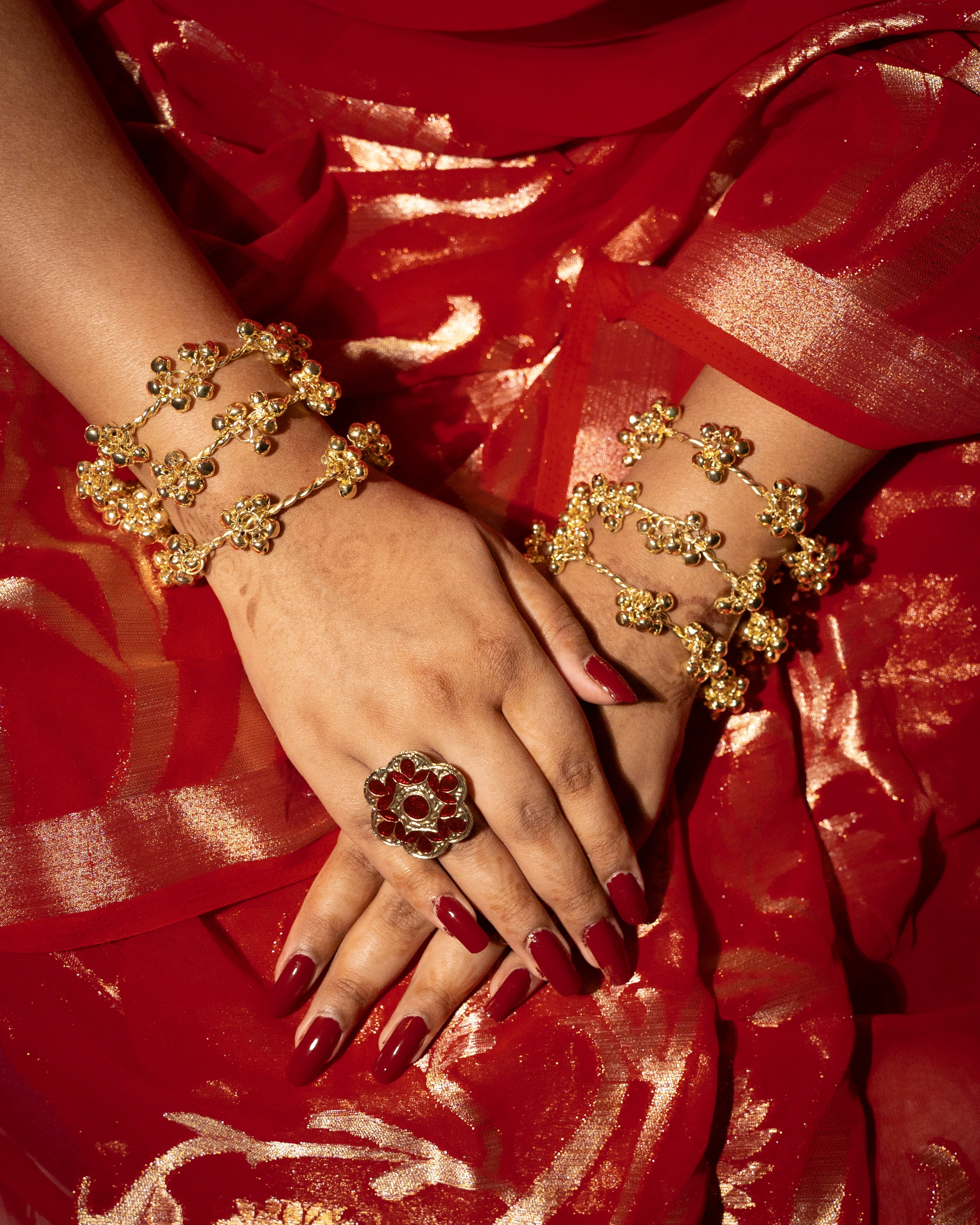 Golden Ghungroo Bangles Set of 6