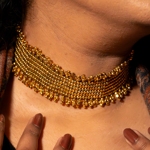Golden Jagmag Haar Choker