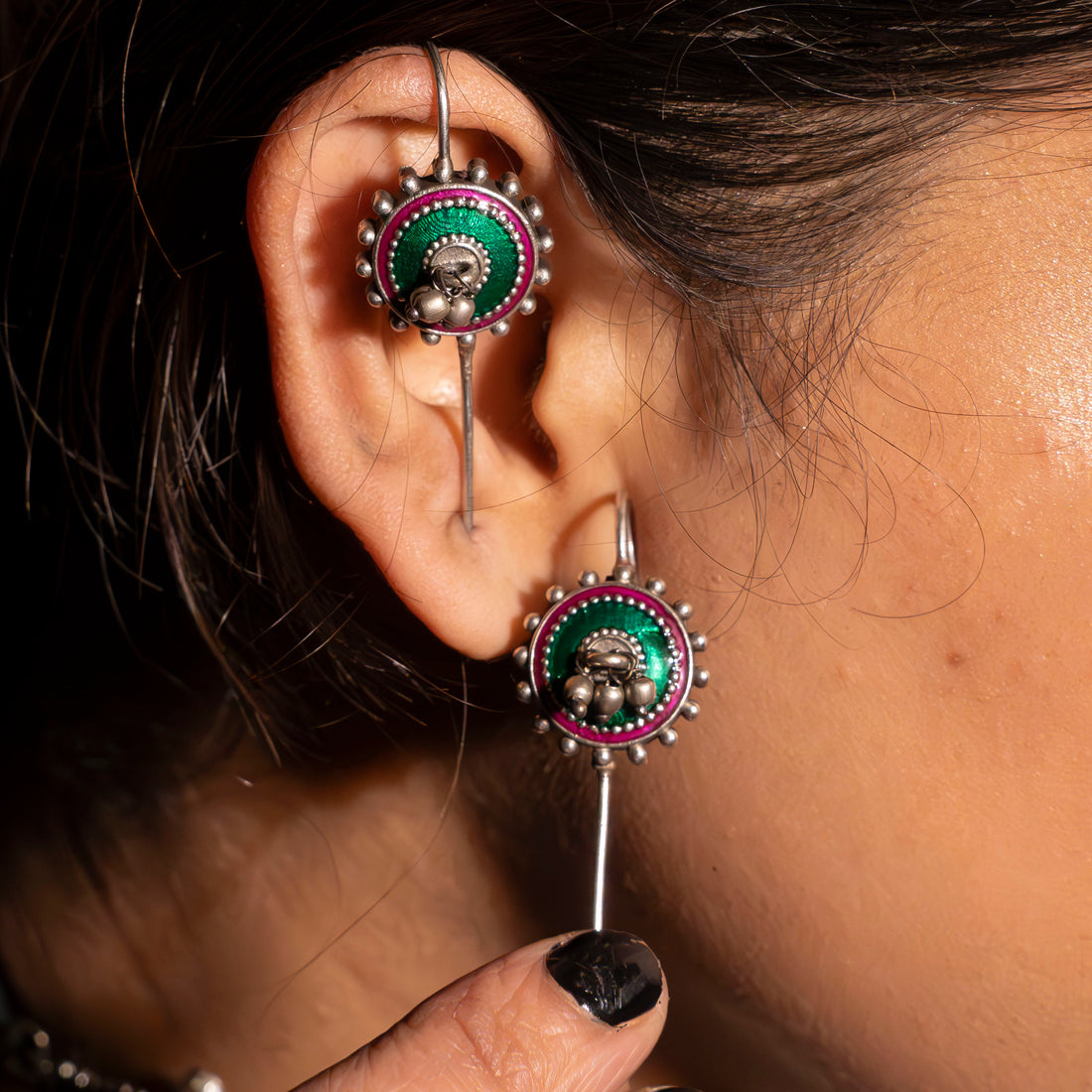 PRE - ORDER Hara Gol Rangeen Pin Earcuffs