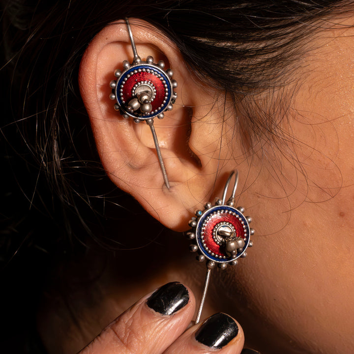 PRE - ORDER Laal Gol Rangeen Pin Earcuffs