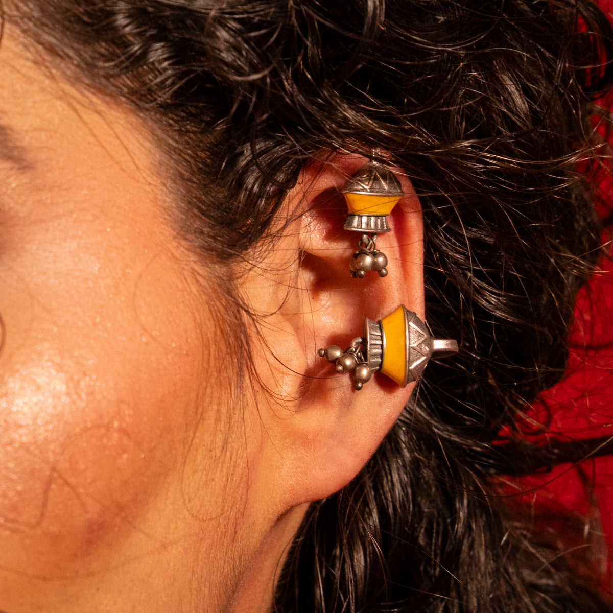 Maayra Bugdi Clip On - Yellow