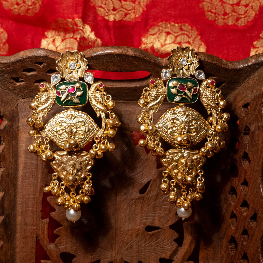 Rajwaada Pakshi Earrings