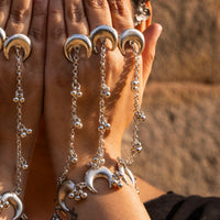 Oxidised Haathphool - Single